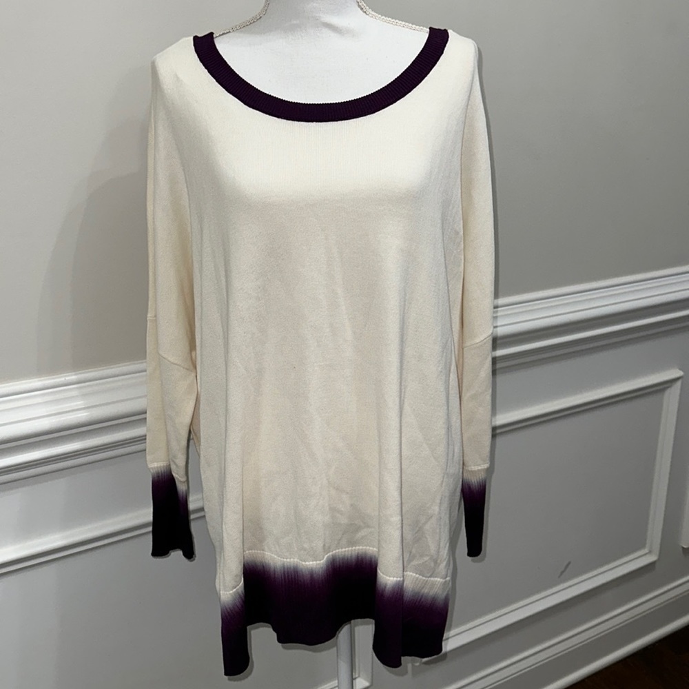 NWT Wonderly Wine Dip Dolman Sweater size XL